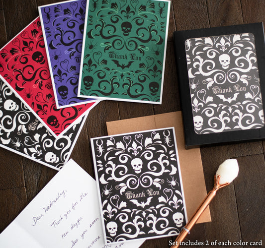 Gothic Thank You Card Stationery Set