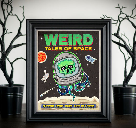 Weird Space Comic Art Print (8x10)