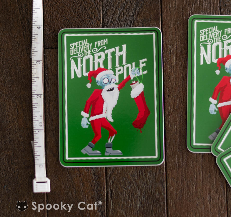 Zombie Santa Creepmas Sticker